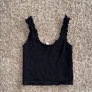 NikiBiki one size black ribbed tank one size